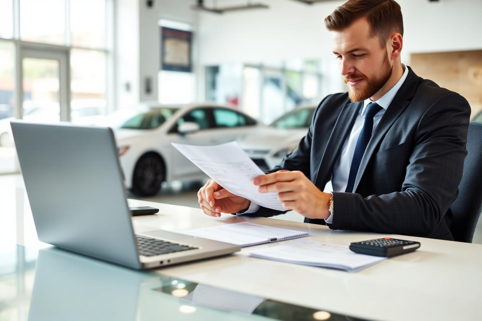 Facturation des honoraires d'agence automobile Spider VO